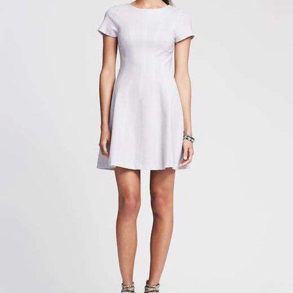 White Fit and Flare Dress